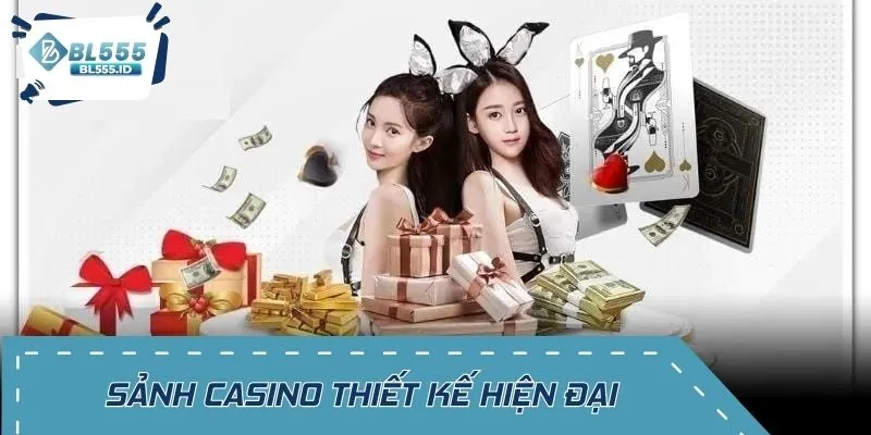 Sảnh Casino thiết kế hiện đại, trực quan và dễ dàng thao tác