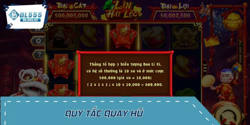 Các quy định được thiết lập trong game quay hũ